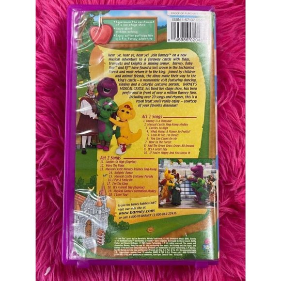 BARNEY'S MUSICAL CASTLE VHS - Picture 2 of 3